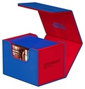 Ultimate Guard Sidewinder Synergy 100+ Deck Box for 100 Double-Sleeved TCG Cards Blue/Red Magnetic Closure & Microfiber Inner Lining