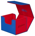 Ultimate Guard Sidewinder Synergy 100+ Deck Box for 100 Double-Sleeved TCG Cards Blue/Red Magnetic Closure & Microfiber Inner Lining