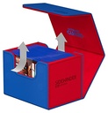 Ultimate Guard Sidewinder Synergy 100+ Deck Box for 100 Double-Sleeved TCG Cards Blue/Red Magnetic Closure & Microfiber Inner Lining