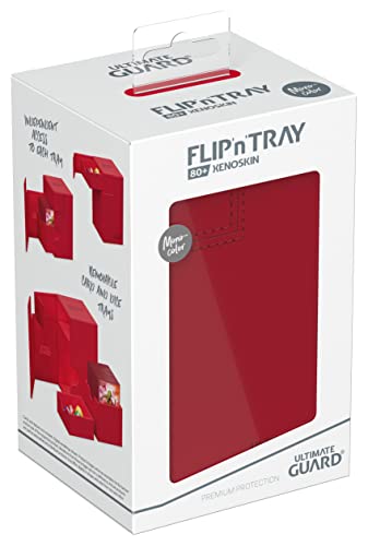 Ultimate Guard Flip`n`Tray 80+ Monocolor Red