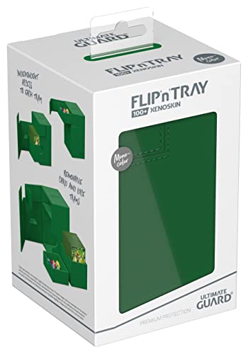 Ultimate Guard Flip`n`Tray 100+ Monocolor Green 100+ Green