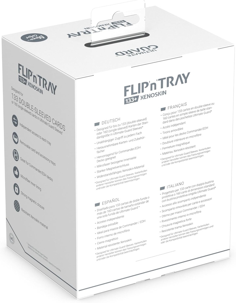 Ultimate Guard Flip`n`Tray 133+ XenoSkin Gris