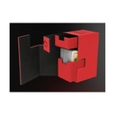 Ultra Pro - Charmander M2 Deck Box® for Pokémon   TCG Deck Box Premium Leatherette Trading Card Storage Holds 75 Double-sleeved Cards Built-in Dice 