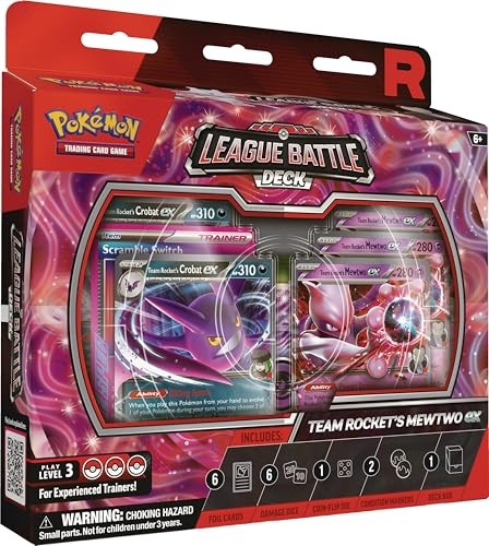 Pokemon TCG: Team Rocket's Mewtwo Ex League Battle Decks
