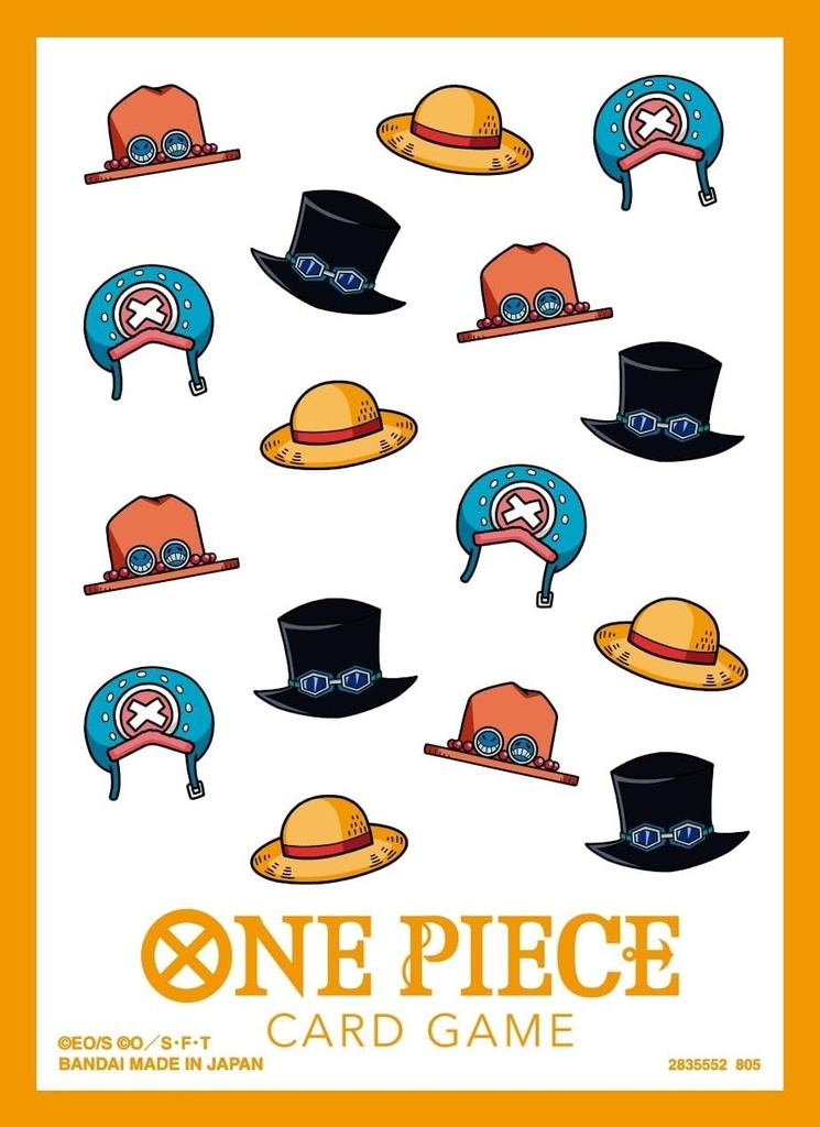 One Piece Card Game Official Card Sleeves 13 Hat Patterns New Sealed Authentic