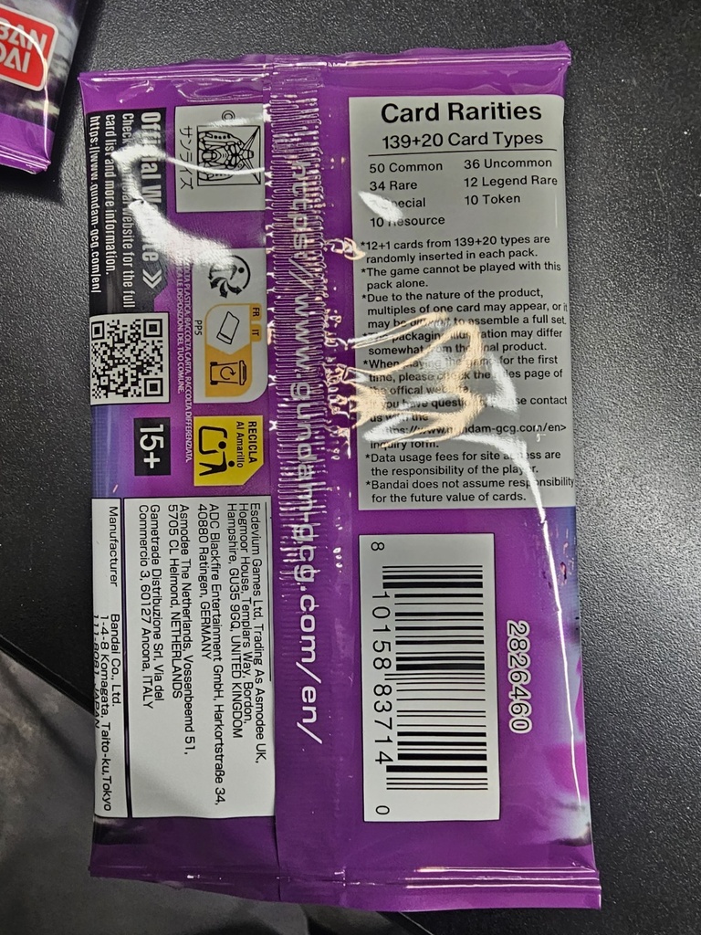 Gundam Card Game GD-03 Steel Requiem Booster Pack ENGLISH TCG SEALED LOT of 9!!