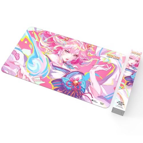 Riftbound: League of Legends - Playmat: Ahri -TCG Spiritforged Spirit Blossom, 24x14, Neoprene, Character Art, Tabletop Trading Card Game Accessory