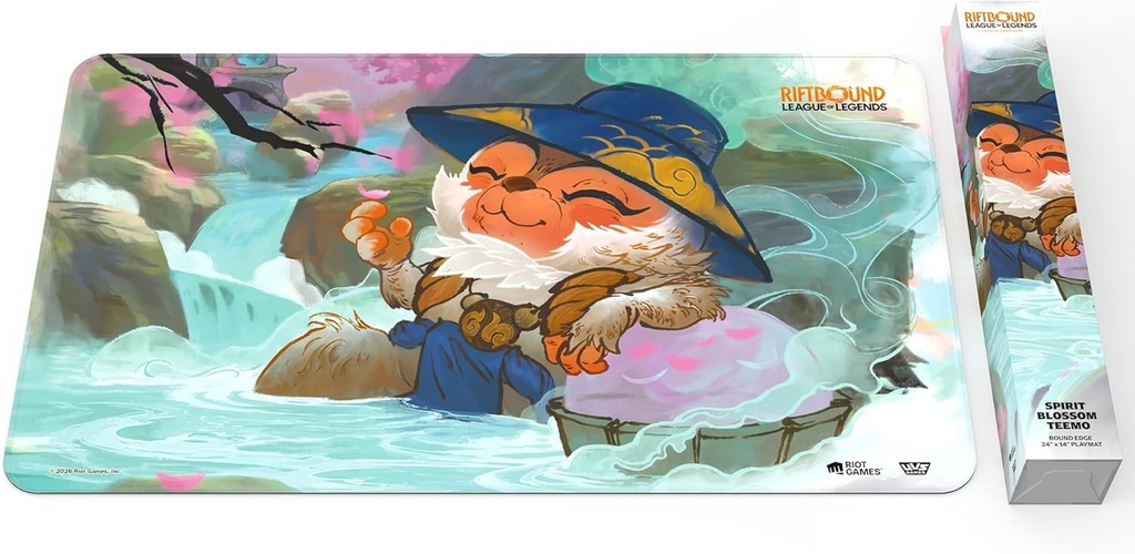 Riftbound: League of Legends - Playmat: Teemo -TCG Spiritforged Spirit Blossom 24x14 Neoprene Character Art Tabletop Trading Card Game Accessory