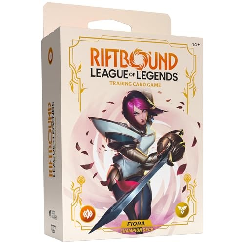 Riftbound: League of Legends TCG Spiritforged - Champion Deck: Fiora - Ready-to-Play Character, Trading Card Game, Deck-Building, Powerful Stat Boosts