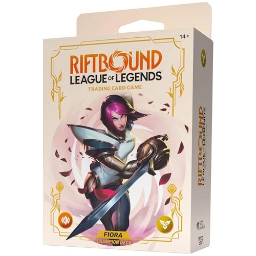Riftbound: League of Legends TCG Spiritforged - Champion Deck: Fiora - Ready-to-Play Character, Trading Card Game, Deck-Building, Powerful Stat Boosts