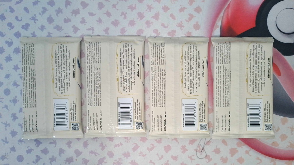 Riftbound: League of Legends TCG - Spiritforged (SPF) - Booster Pack - Lot of 4