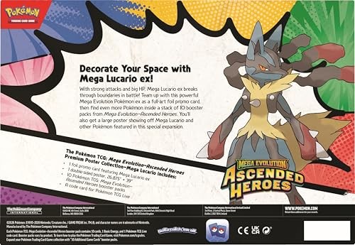Pokemon Mega Evolution S2.5 Ascended Heroes Premium Poster Collection