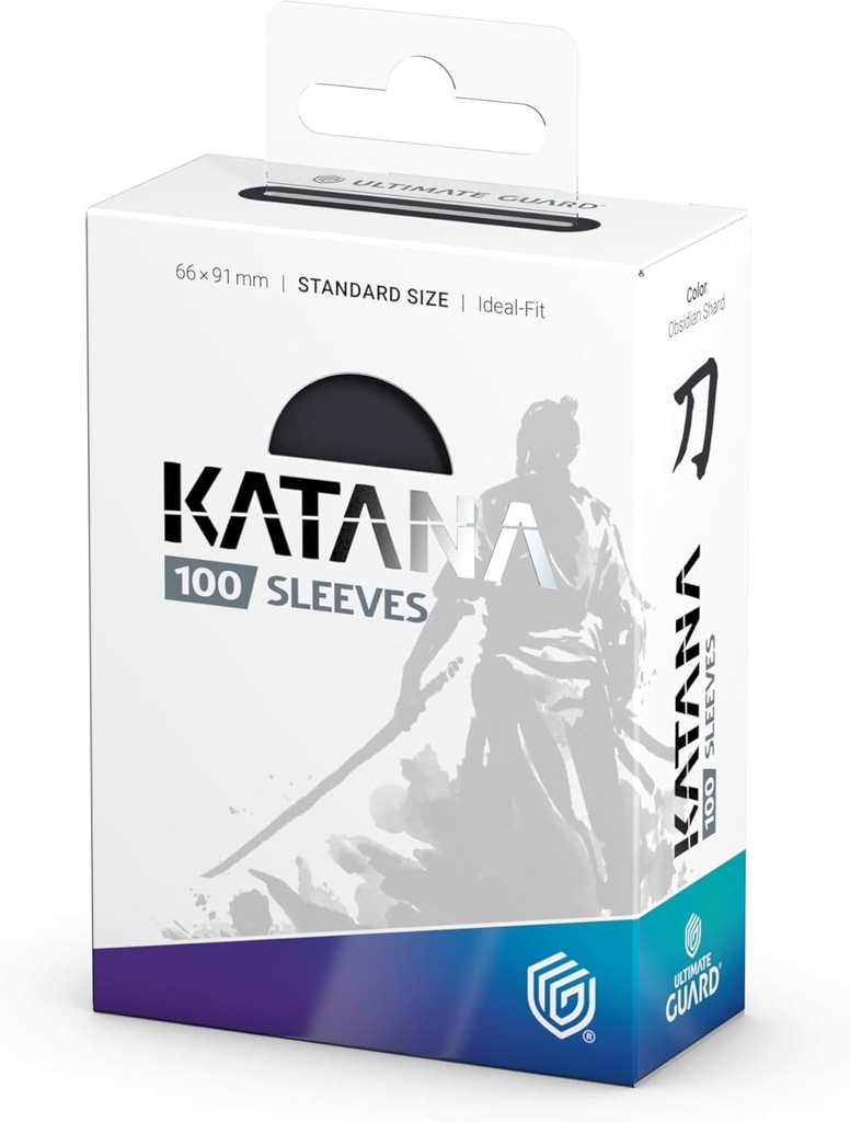 Ultimate Guard Katana Kartenhüllen 100 TCG-Hüllen in Standardgre 66 X 91 Mm Obsidian-Shard-Rückseite Turnierhüllen Kein PVC Und Surefrei Hohe