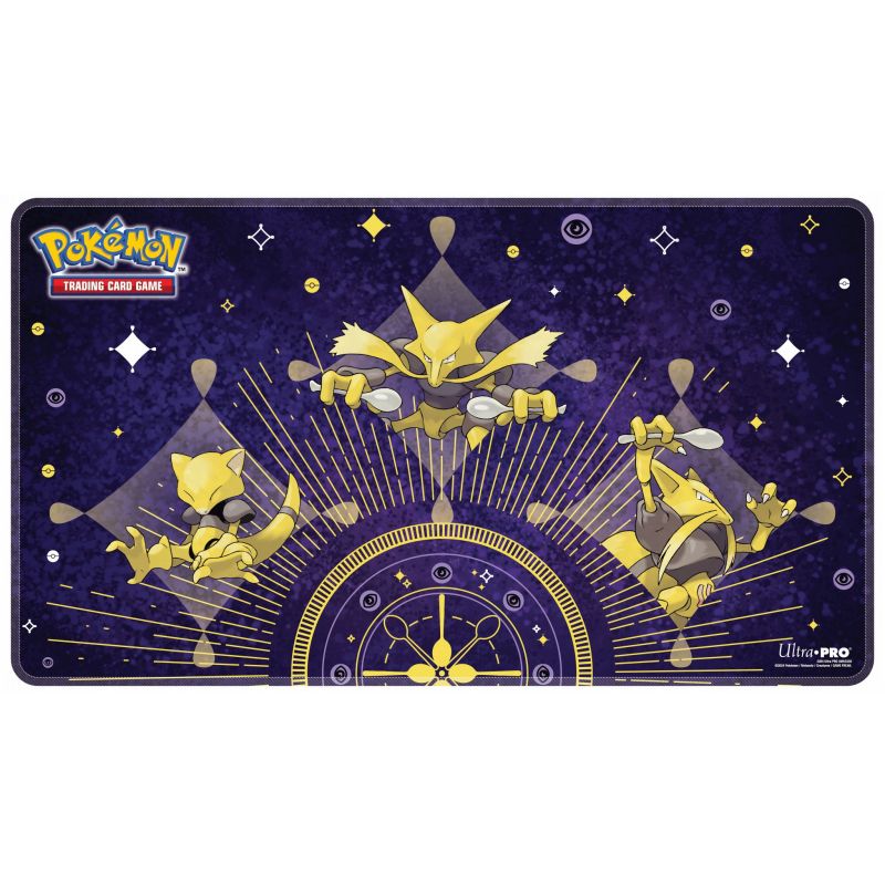 Ultra PRO - Abra Evolutions Stitched Playmat for Pokémon Collectible Trading Tabletop Card Game Protection Accessory Abra Kadabra Alakazam Themed Gam