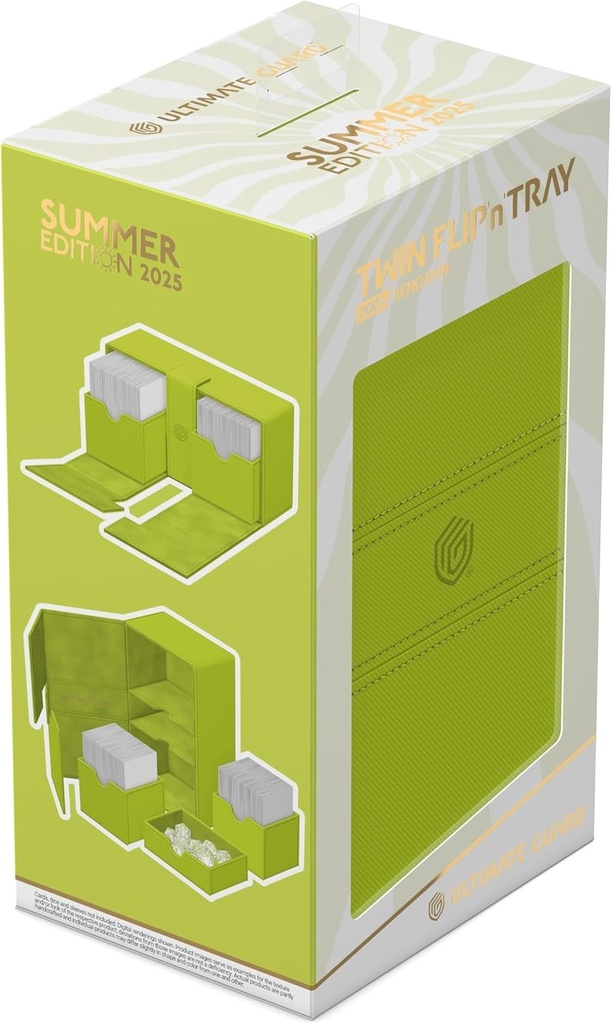 Ultimate Guard Twin Flip'n'Tray 200+ Xenoskin Summer Edition 2025 - Lime