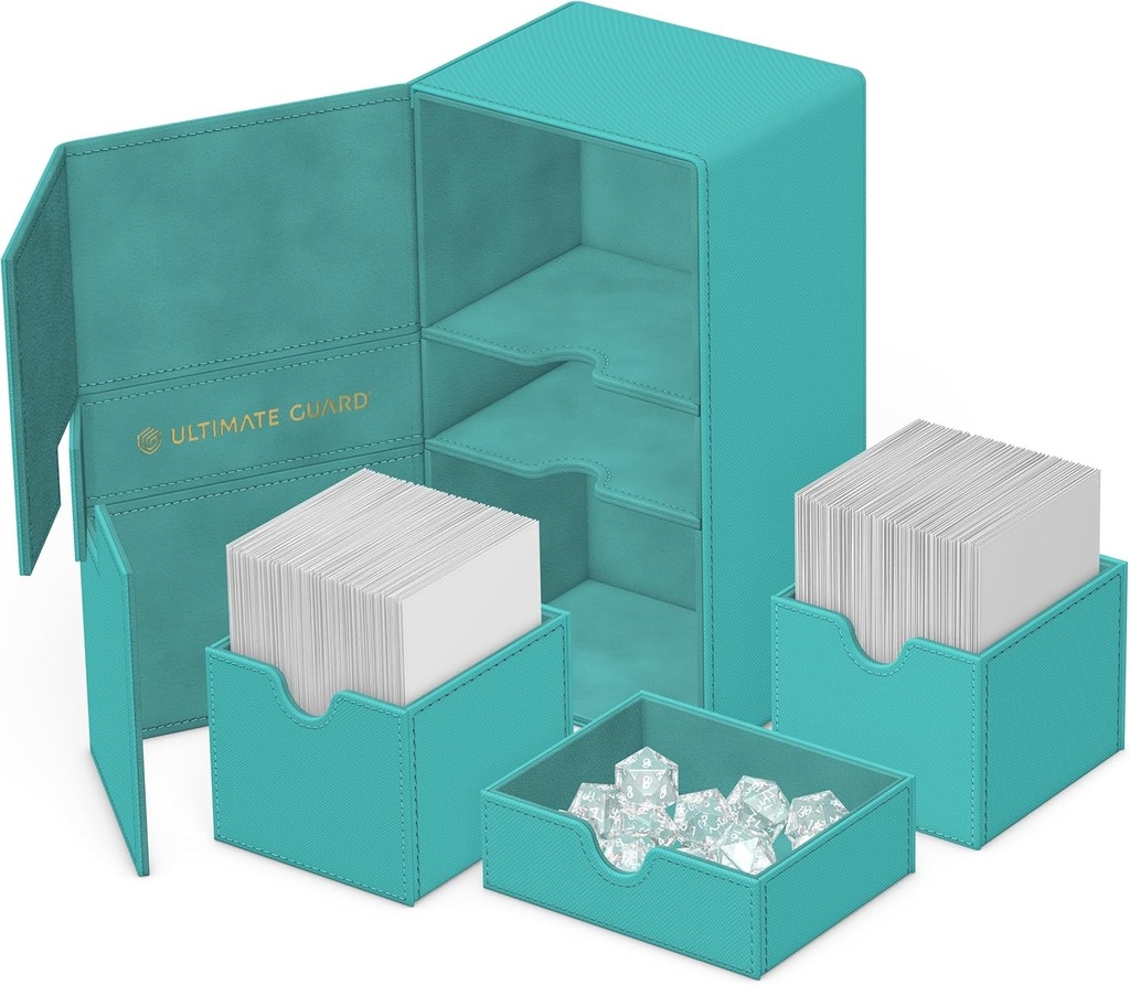 Ultimate Guard Twin Flip'n'Tray 200+ Xenoskin Summer Edition 2025 - Lagoon