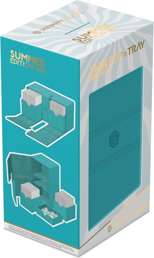Ultimate Guard Twin Flip'n'Tray 200+ Xenoskin Summer Edition 2025 - Lagoon