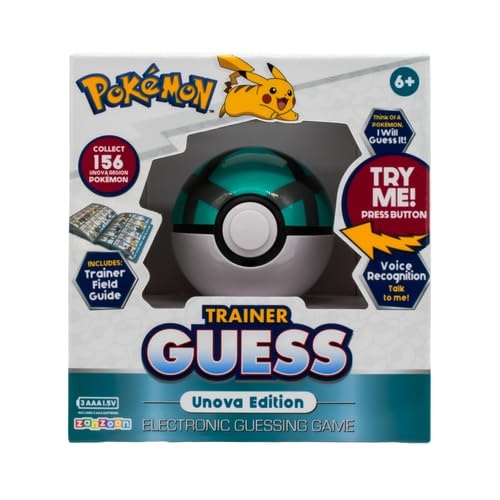 Ultra PRO Pokémon Trainer Guess: Unova Edition  I Will Guess It! Electronic Voice Recognition Guessing Brain Game Pokemon Go Digital Travel Board Gam