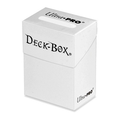 Ultra Pro 80+ Cards Solid Color Deck Box - White