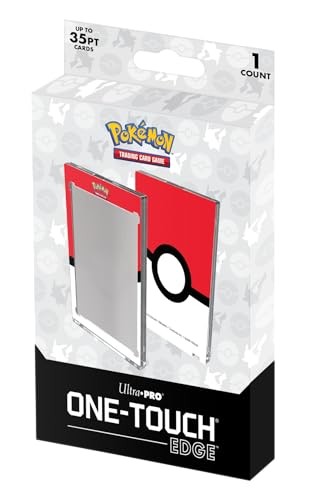 Ultra PRO - Single 35pt One-Touch Edge - Poké Ball Printed Magnetic Card Holder for Pokémon