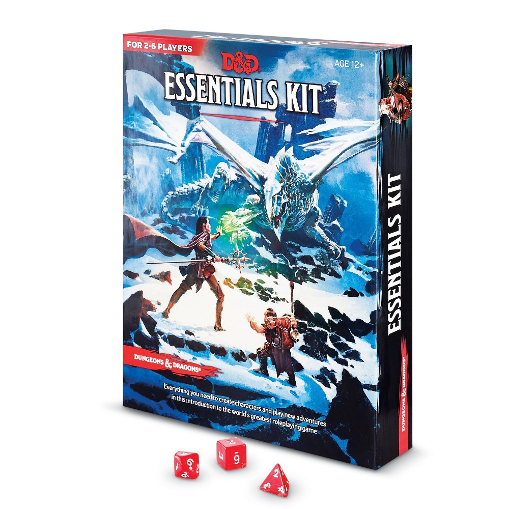 Dungeons & Dragons Essentials Kit Boxed Set – Intro Adventure Bundle for 1-6 Players  Ages 12+