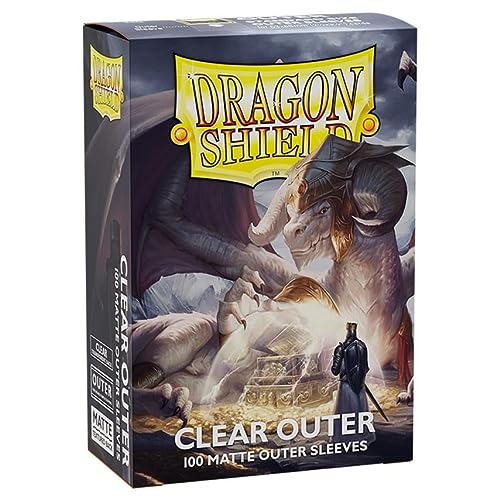 ATM13002 DP Dragon Shield Outer Sleeves Matte Card Accessories, Clear