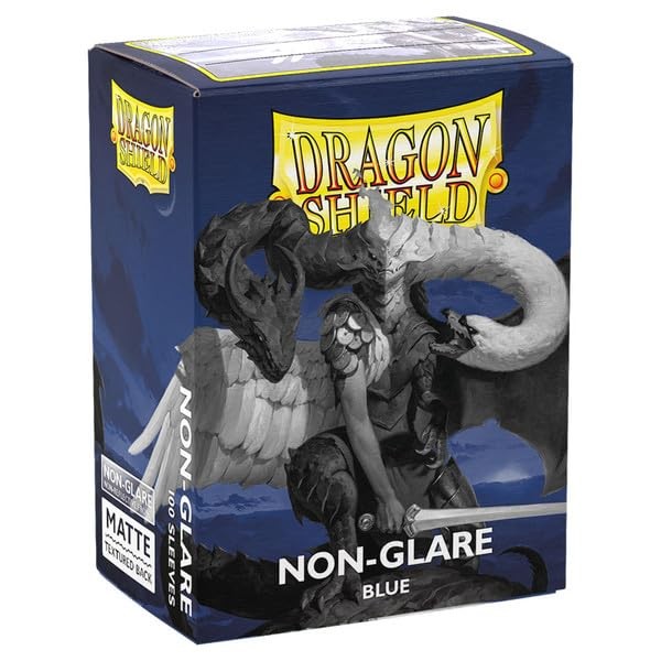 Dragon Shield at-11823 Matte Non Glare Sleeves Standard Size Blue 100 Count