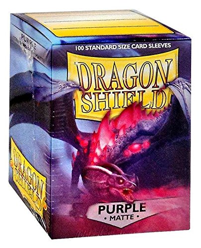 Arcane Tinmen DP Dragon Shield Card Sleeves, Matte Purple - 100 Count