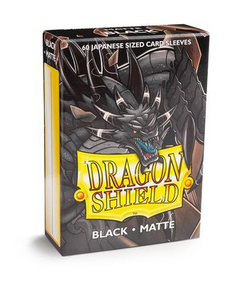 Dragon Shield Matte Japanese Size - Black (60 Ct. in Box)