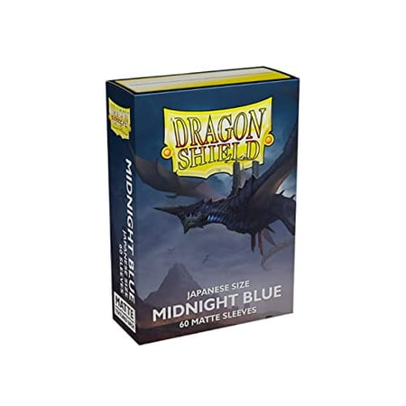 Dragon Shield – Dragon Shield Matte Japanese Midnight Blue 60 CT Japanese Size Card Sleeves - Yu-Gi-Oh! Card Sleeves Smooth & Tough - Compatible wit