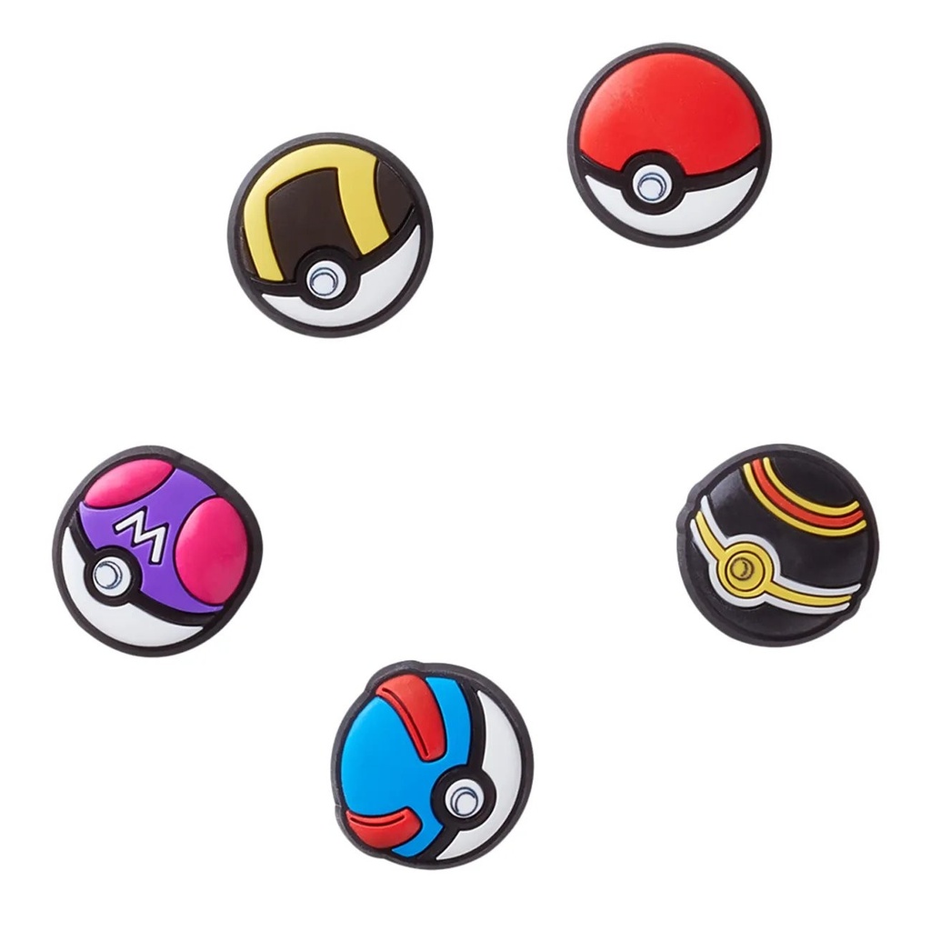 Poke Ball 5 Pack Jibbitz