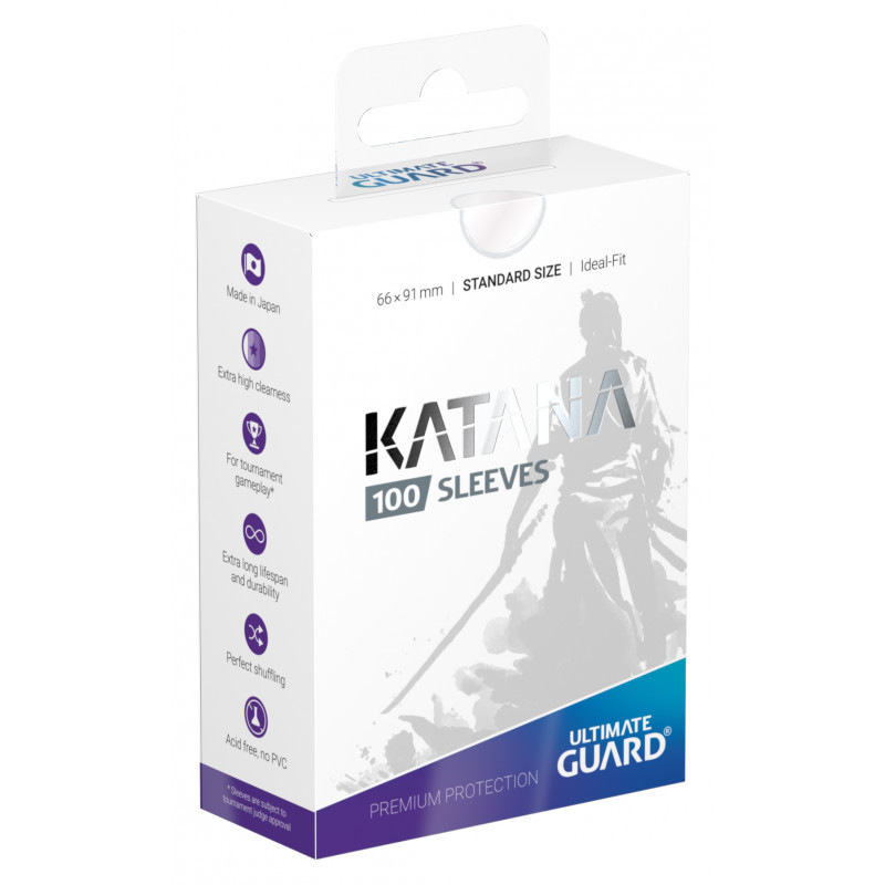 Ultimate Guard - Katana Sleeves - Standard Size - Transparent 100 Pack