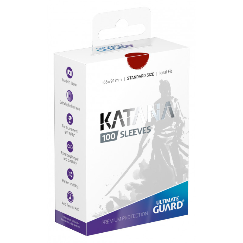 Ultimate Guard Katana Standard Red Size (100) (66x91mm)